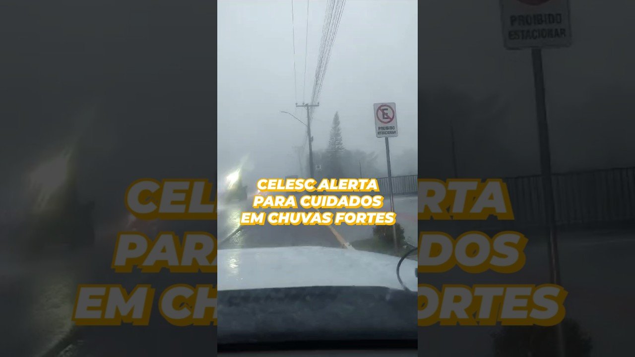 ⚠️ Atenção, Santa Catarina! Com as chuvas fortes, todo cuidado é essencial!