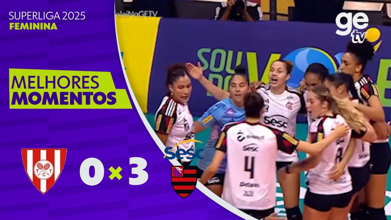TIJUCA 0 X 3 SESC FLAMENGO | MELHORES MOMENTOS | SUPERLIGA FEMININA DE VÔLEI | ge tv