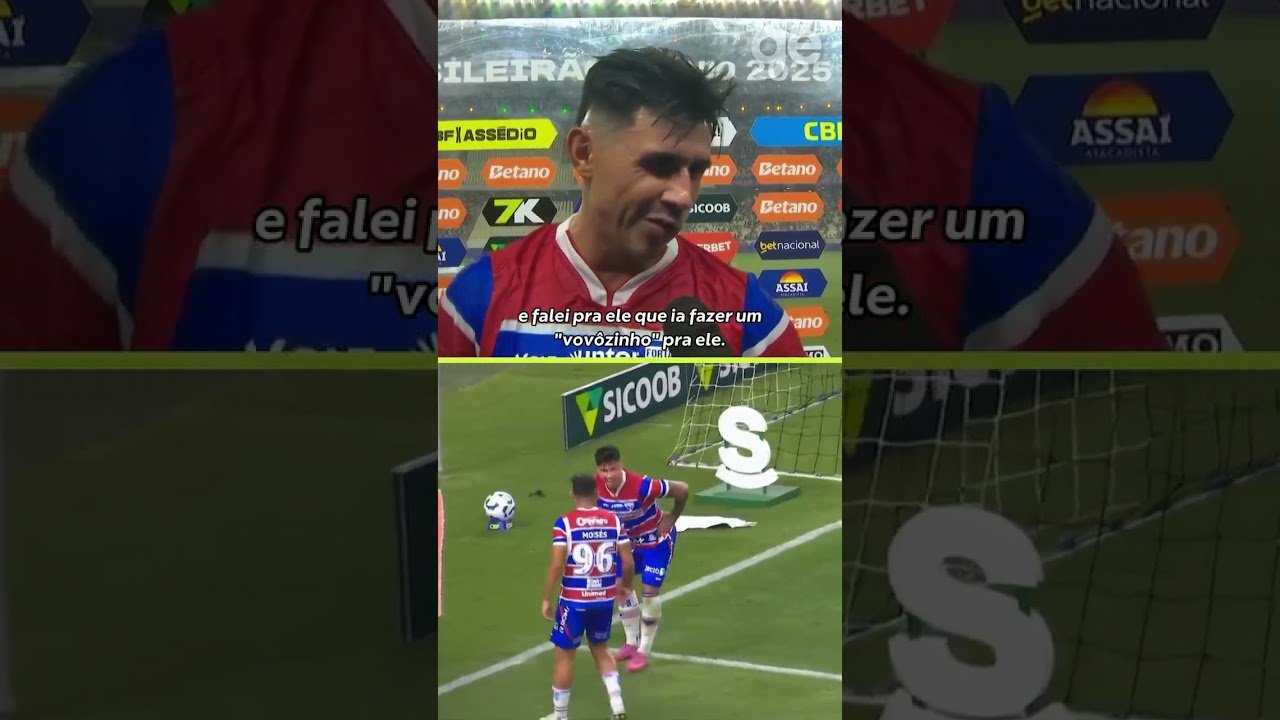 BAREIRO, SOBRE A COMEMORAÇÃO DO GOL IMITANDO UM ‘VOVÔ’ NA FRENTE DA TORCIDA DO CEARÁ | #shorts ge