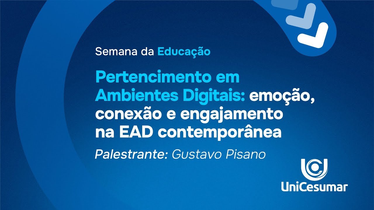 Gustavo Pisano presenting on emotional connection and engagement in digital environments for distance learning.