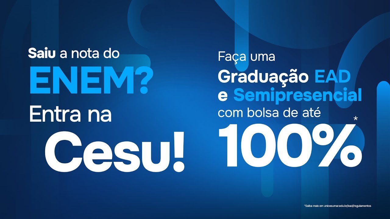 Graduação EAD e Semipresencial UniCesumar pelo ENEM