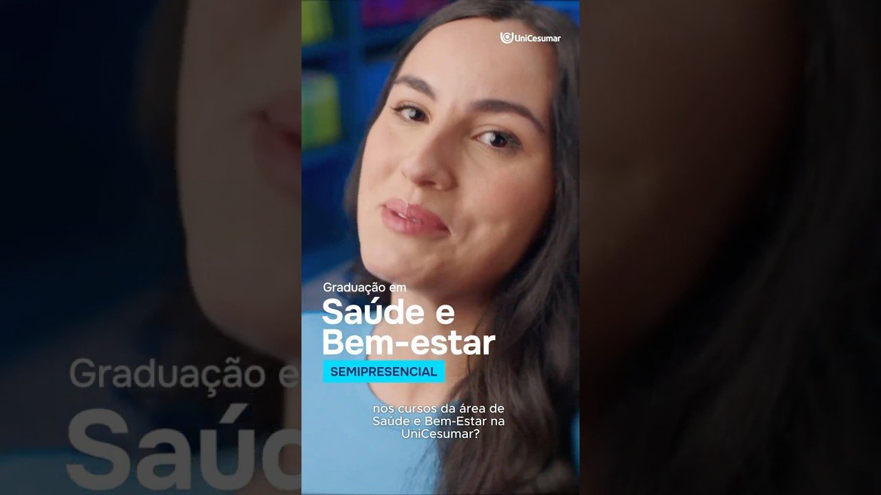 Saúde na prática. Cursos Semipresenciais na área de Saúde e Bem-Estar UniCesumar.
