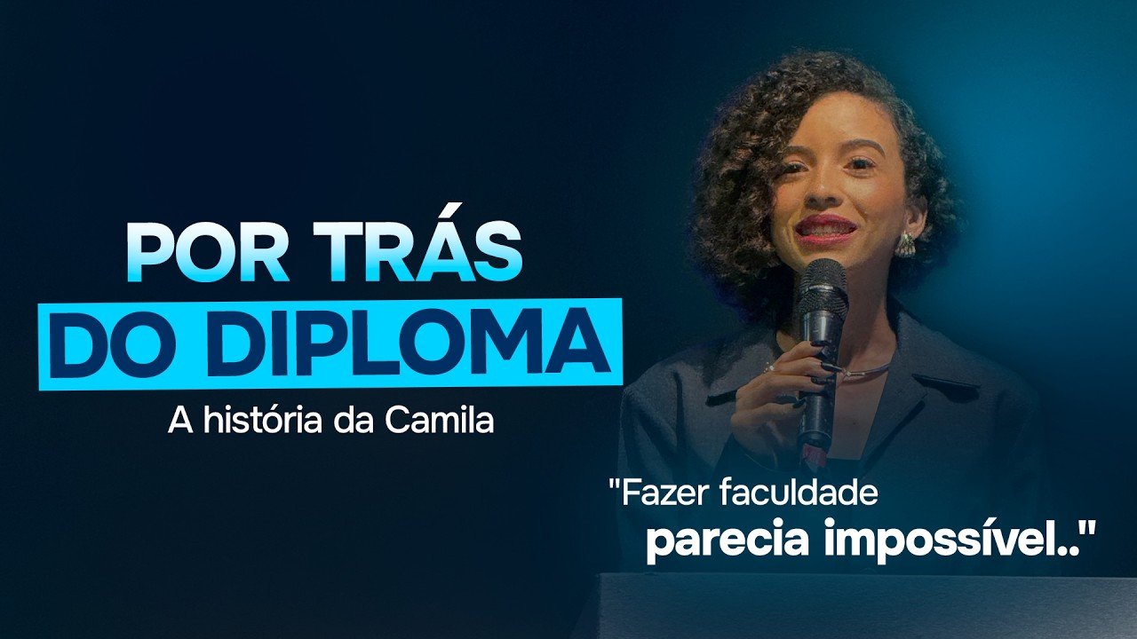 Cada trajetória tem o seu tempo. A dela levou até o diploma.